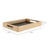 Hugo Black Glass Tray | 35 x 25 x 5 cm