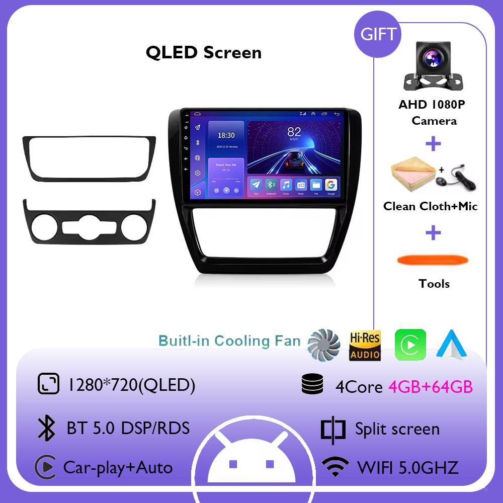 10inch Car Radio For Volkswagen VW Jetta 6 MK6 2011 - 2018 Wireless Carplay Android Auto Multimedia Player Car Stereo Navigation
