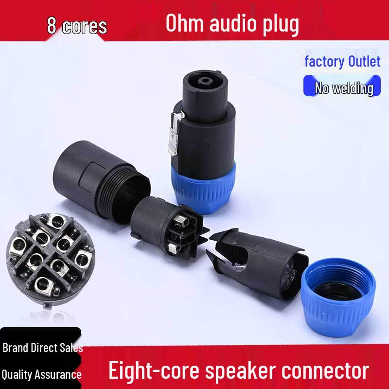 Eight-Core NL8FC Speaker Cable Connector Plug for Professional Audio