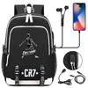 Mochila escolar de gran capacidad con correa para el hombro; set de tres piezas para estuche de lápices de estudiante