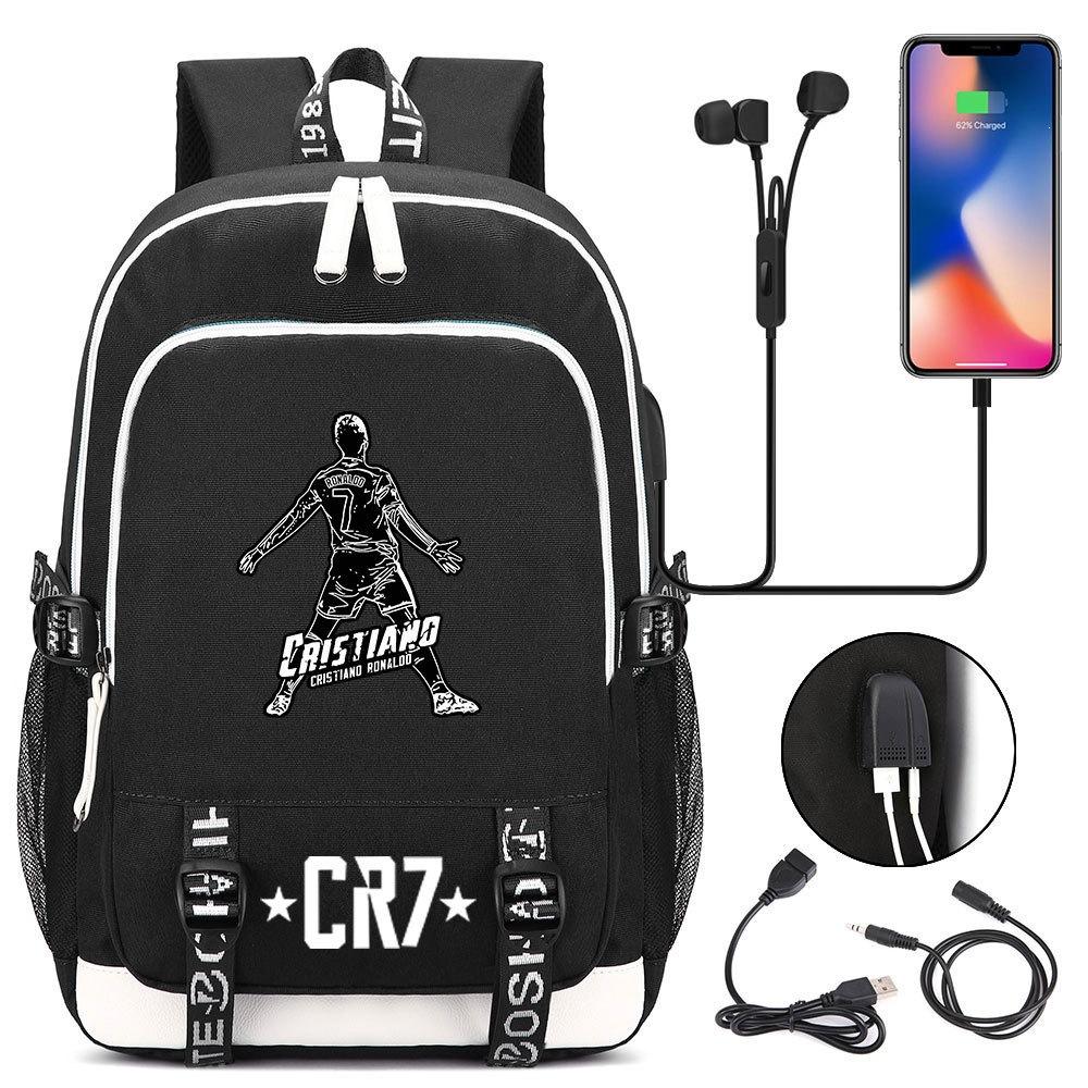 Mochila escolar de gran capacidad con correa para el hombro; set de tres piezas para estuche de lápices de estudiante