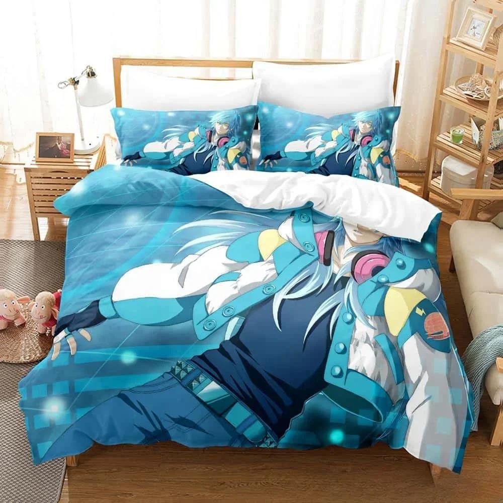Neuer 3D-Druck Anime Bett DRAMAtical Murder Bettwäsche-Set Einzelbett Twin Full Queen King Size Bettset Erwachsener Kind Schlafzimmer Bettbezug Sets