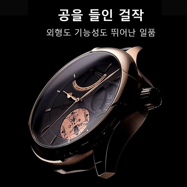 Мужские ультратонкие кварцевые наручные часы с календарем швейцарского бренда — фото 8