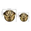 Rose Ring Box Home Ornaments Decoration Jewelry Box Metal Anti-Fall Marriage Proposal Retro Ring Box