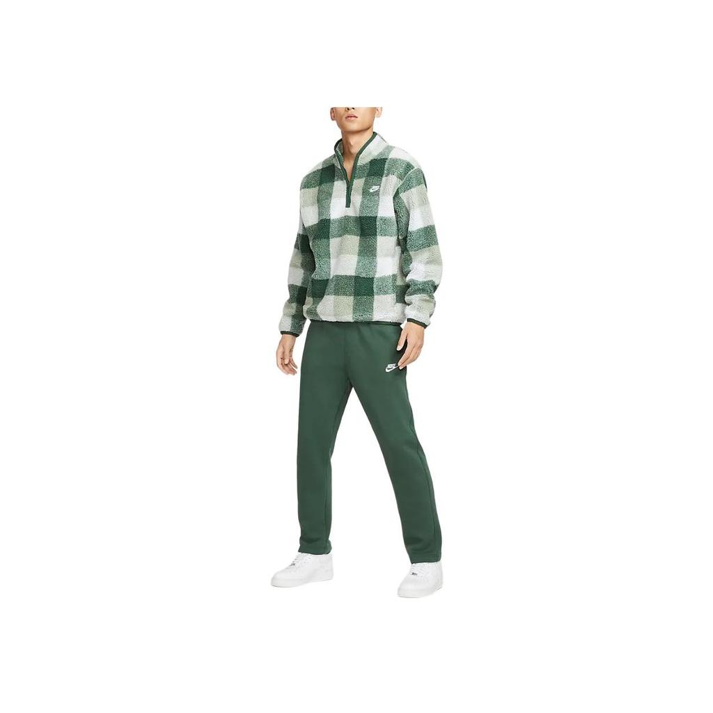 Nike Logo Pattern Elastic High Waist Casual Pants Men bottoms Green BV2708-323