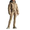Adidas X Stella McCartney Cropped Padded Winter Jacket Brown Moss Women Outerwear JM3652