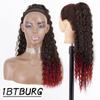 MISSQUEENSynthetic Long Kinky Curly Ponytail Hair Extension Clip-In Drawstring Ponytail Wig Ponytail For Women Wear