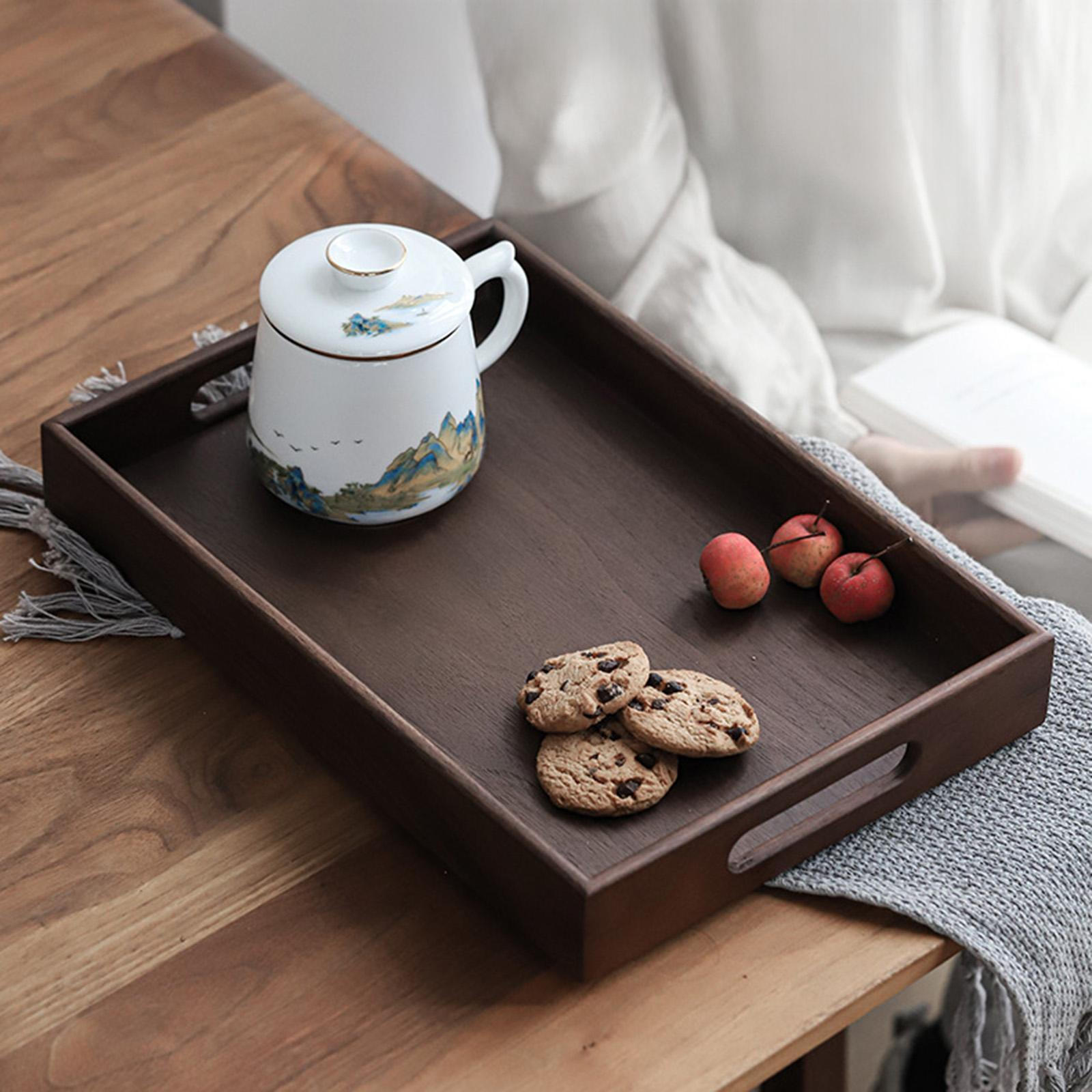 

Поднос сервировочный стол чайный с ручками прямоугольный для закусок S