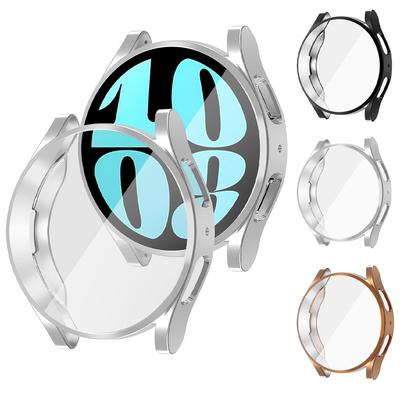 Hülle für Samsung Galaxy Watch 6 44mm 40mm Zubehör Weicher TPU-Bildschirmschutz Rundum-Stoßfängerabdeckung Galaxy Watch6 Schutz