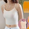 Girls' Breathable Summer Ice Silk Seamless Camisole with Spaghetti Straps and Anti-Exposure Bandeau