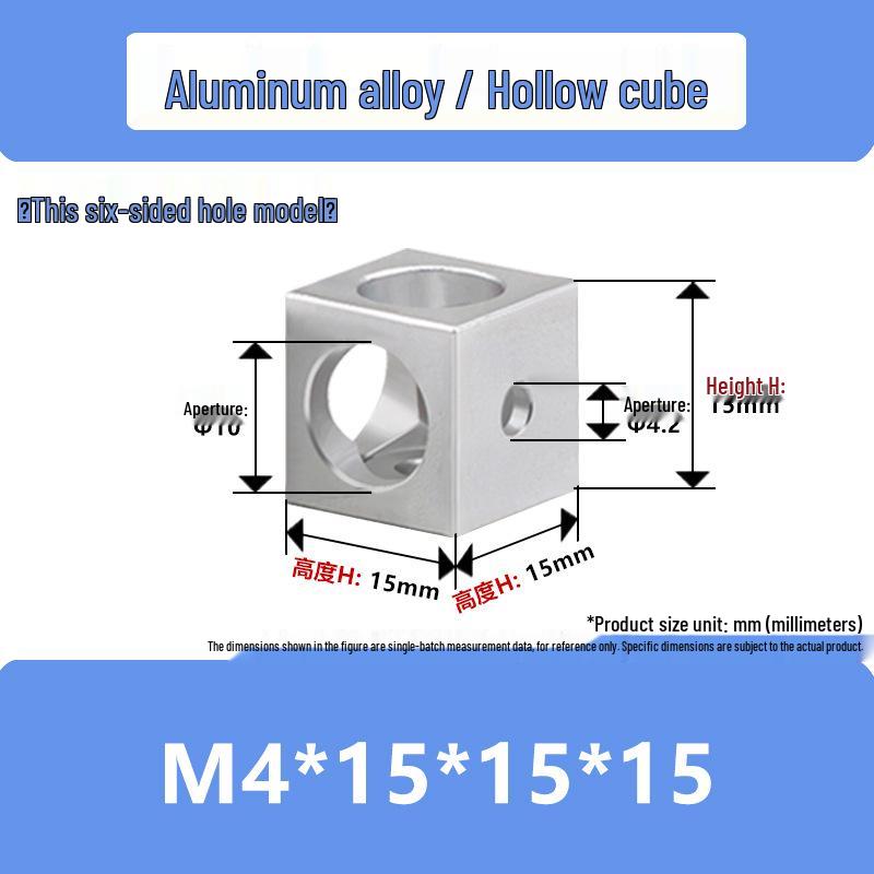 Aluminum Alloy Hex Nut Acrylic Connector Cap
