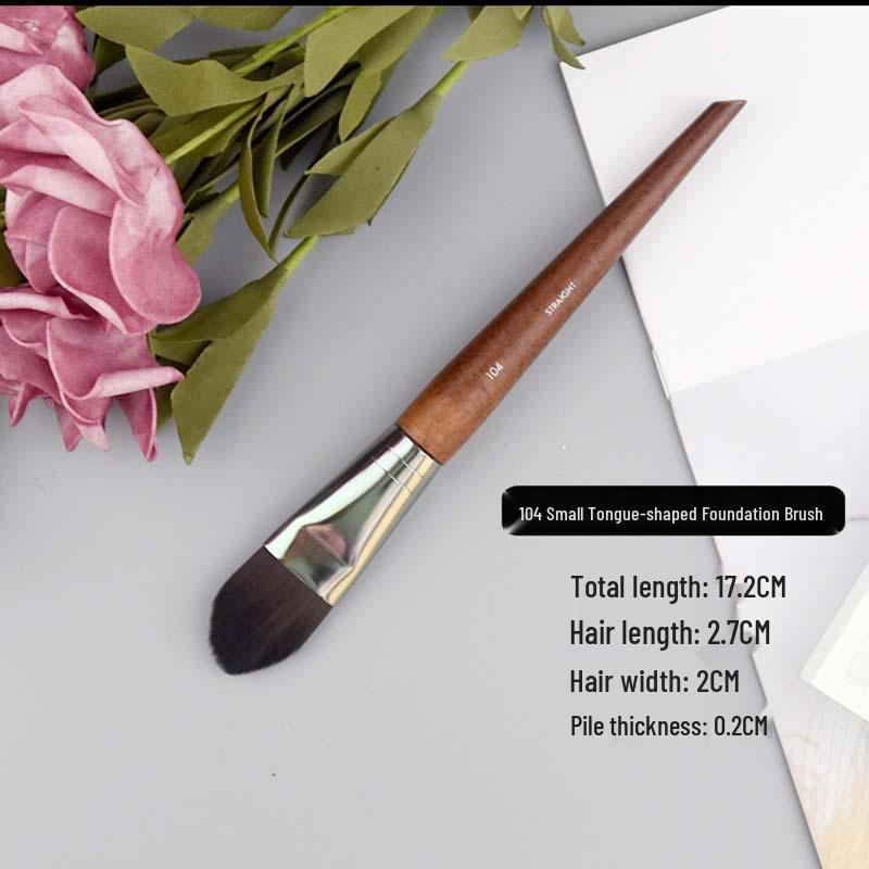 Soft Bristle Professional Makeup Brush Set: Blush, Eyeshadow, Powder & Single Piece Brush.