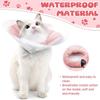 Adjustable Cat Elizabeth Circle Double-layer PVC Kitten Neck Cone Soft Pet Cone Collar  Recovery