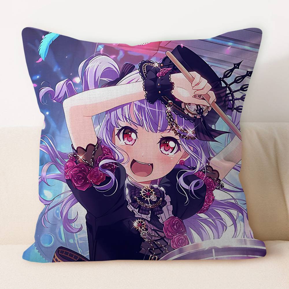R-Roselia Anime Dekorative Raumästhetik Kissenbezug Heimdeko Schlafzimmer Sofa Bett Couch Kissenbezug 45x45