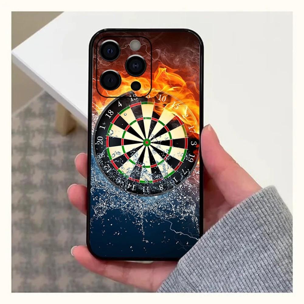 

Darts Phone Case For Apple iPhone 15,14,13,12,11,Pro,X,XS,Max,XR,Plus,Mini Soft black shell iPhone15