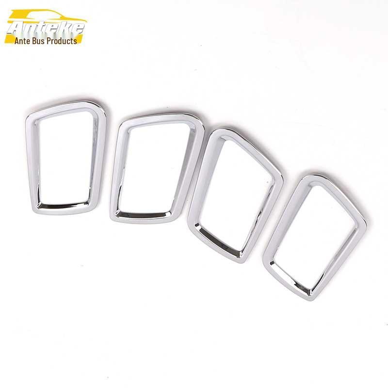 Electroplated Inner Door Handle Bowl Anti-Scratch Cover Decorative Sticker for Car