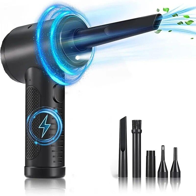 

Пылесос Беспроводной Air Duster Регулируемый автомобильный пылесос Воздуходувка для очистки клавиатуры Беспроводная воздуходувка 51000 об/мин Пылесос