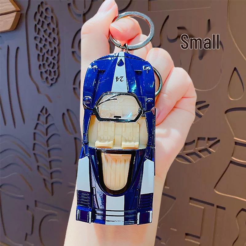 

Креативный мультяшный брелок для ключей в виде спортивного автомобиля: Парный кулон-подвеска для автомобильной сумки