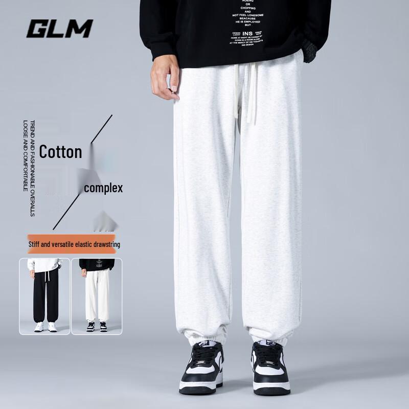 

GLM Men s Loose Fit Drawstring Fleece-Lined Casual Jogger Pants XL