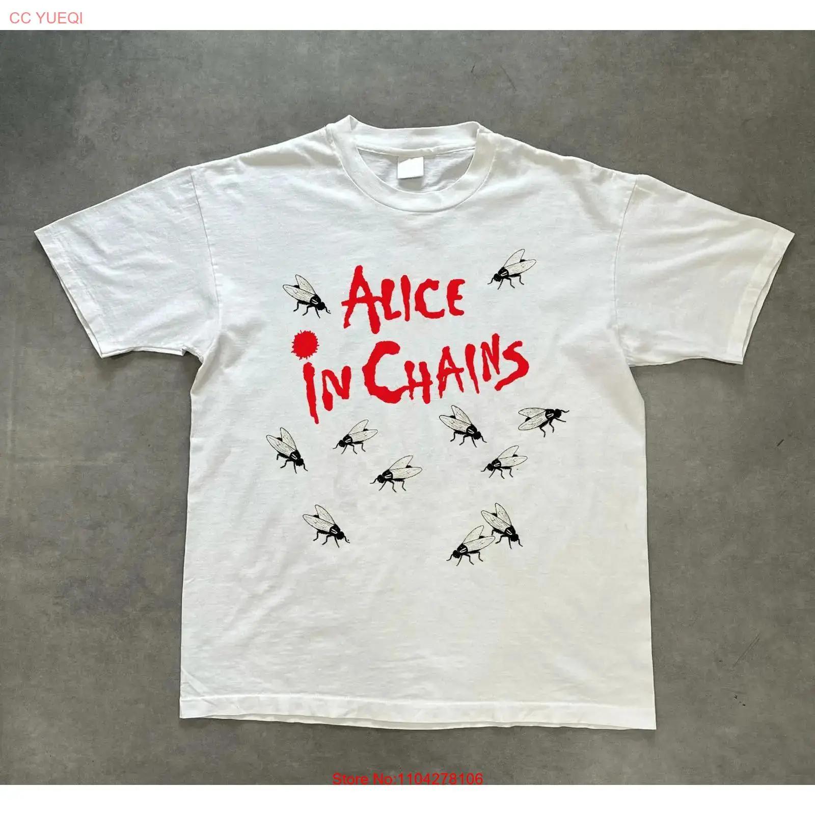 

New Alice In Chains Jar of Flies White T shirt S 5XL vintage Washed fashion Breathable Versatile homme Comfortable Stretched 5XL різнокольоровий