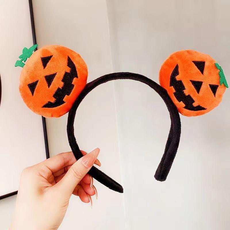 Funny Pumpkin Lantern Headband - Cute Autumn/Winter Cartoon Hair Accessory for Women, Perfect for Halloween Gift