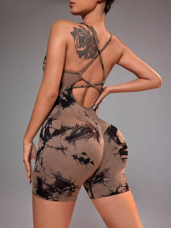 

JYL Yoga Shorts Trousers Suit Seamless High Waist Hip Lifting Running Fitness XS помаранчево-рожевий