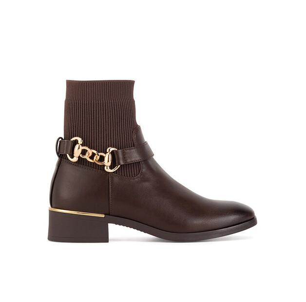 Jenny Fairy HY25653-2 Brown Ankle Boots