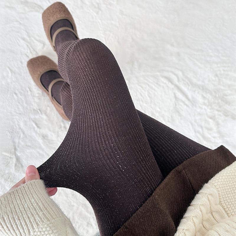 Sexy Women Tights Lingerie Female Hosiery Shiny Silver Silk Stockings Pantyhose High Waist Body Stockings Tights Pantyhose Women