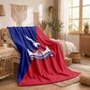 Crystal Palace Football Print Flannel Blanket Soft Warm Sofa Bed Throw Blanket For Home Office Bedroom