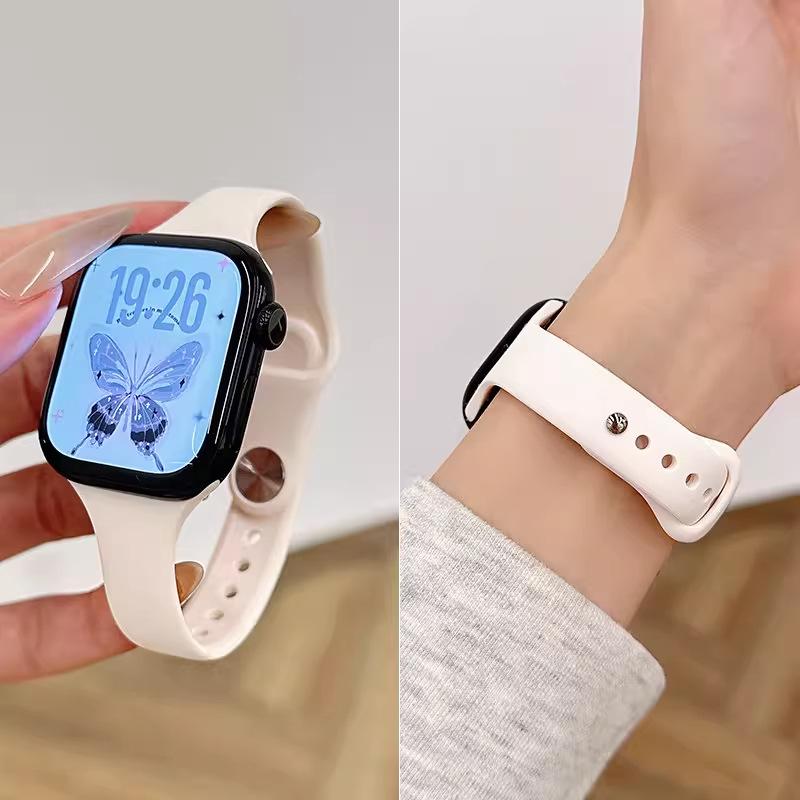 

2026 Liquid Silicone Strap for Apple Watch S11/S10/S9/S8 For iwatch S11/10 [42mm]