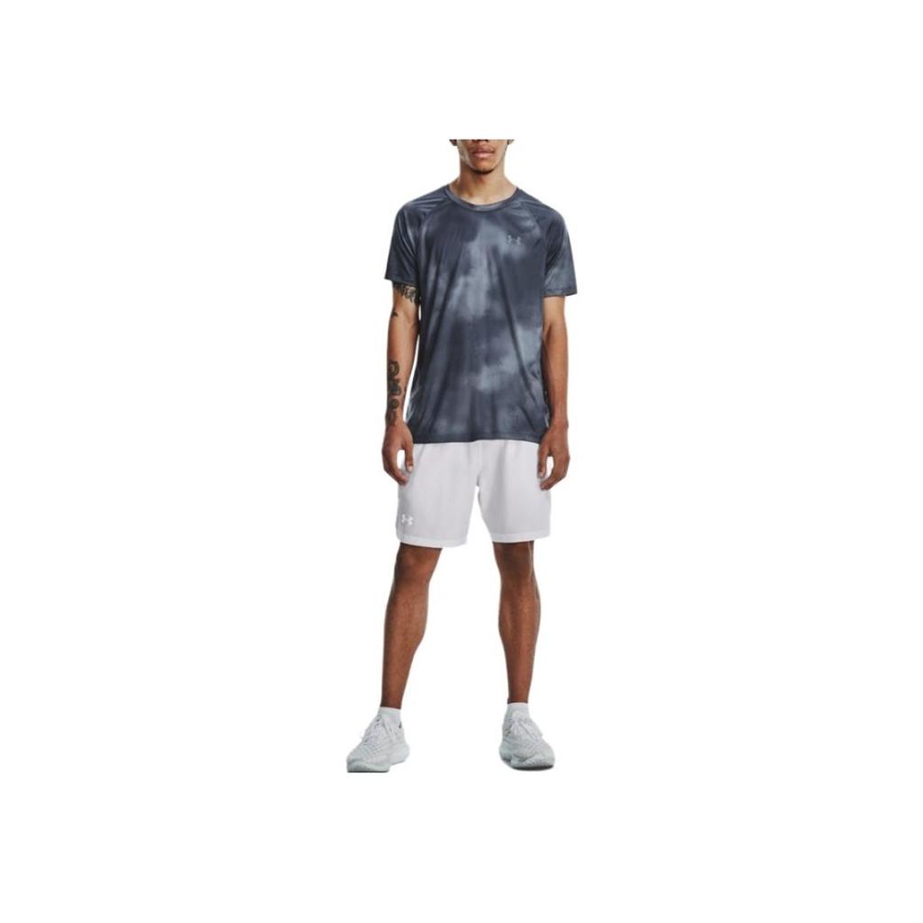Under Armour Iso-Chill Tie-Dye Print Crew Neck Short Sleeve T-Shirt SS23 Men Tops Black 1377882-001