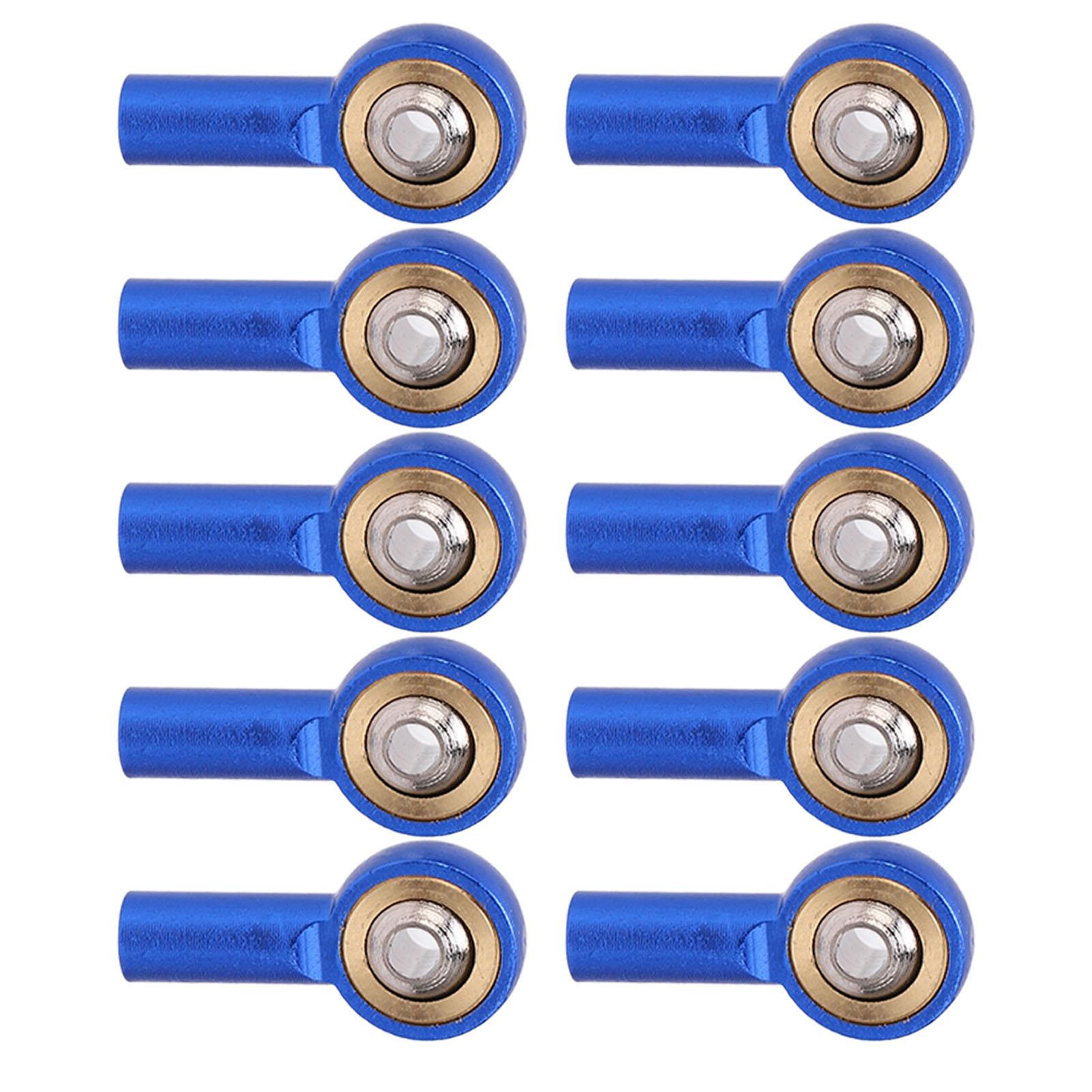 

10pcs RC M2 Ball Head Rustproof Corrosion Resistant Light Weight RC Link Ball Head Holder for RC Car Robots Cars Blue синій