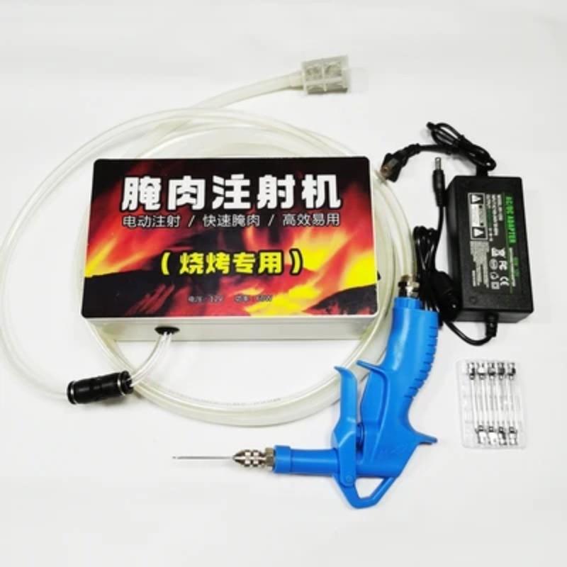 AC 100-240V Inyector Eléctrico Portátil Bomba de Inyección Eléctrica de Salmuera Máquina de Curado de Carne Jeringa Marinadora de Carne Procesador de Carne