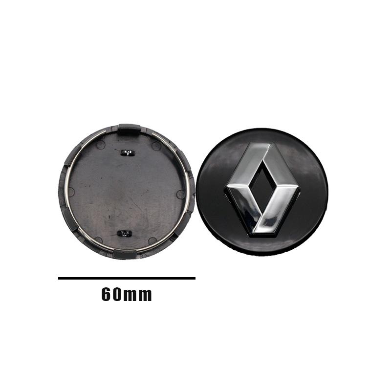 

4Pcs 57/60mm Car Wheel Hub Center Caps Rim Cover Badge For Renault RS Koleos Captur Kadjar Megane 2 3 Clio 4 Scenic Accessories 4pcs