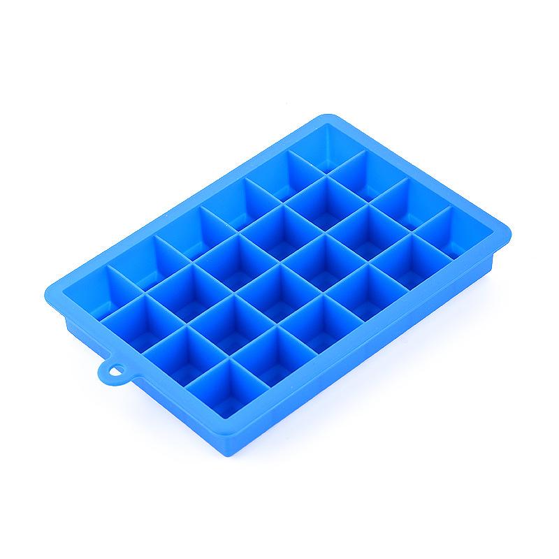1PC Silicone 24 grids Ice Cube Maker Form For Candy Cake Pudding Chocolate Molds Easy-Release Square Shape Trays