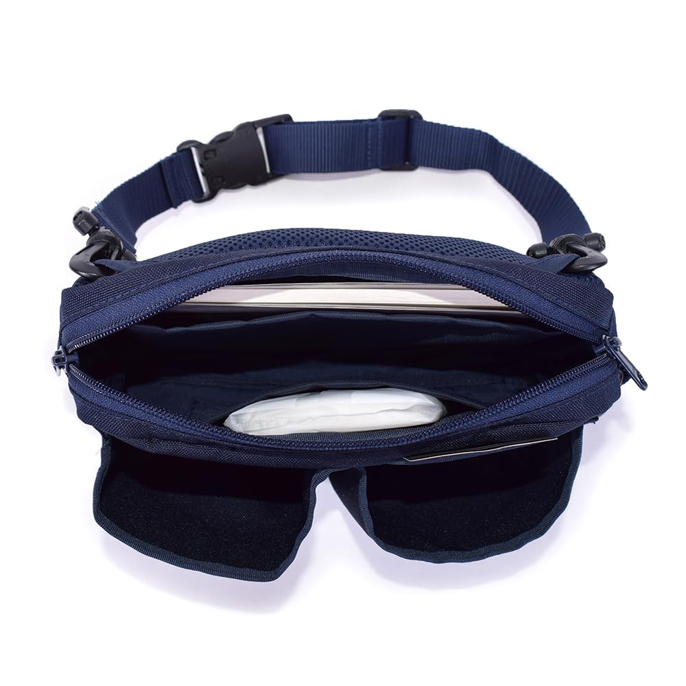 STYLE Decor Nurse Pouch Deep Navy Pouch for and Other Accessories (Water-Repellent, Gusseted) 2-Way Shoulder/Waist Nursing, Medical, (WA400200)