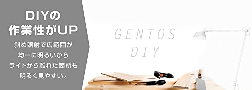 Gentos Lumisus DK-R108WH LED Desk Light (2100 Lumens), ANSI Standard, White