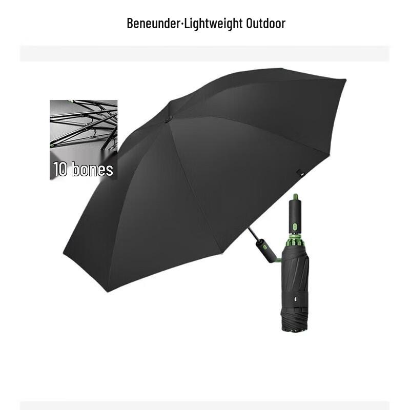 Banana Umbrella Automatic Tri-Fold Reinforced 10-Rib Umbrella