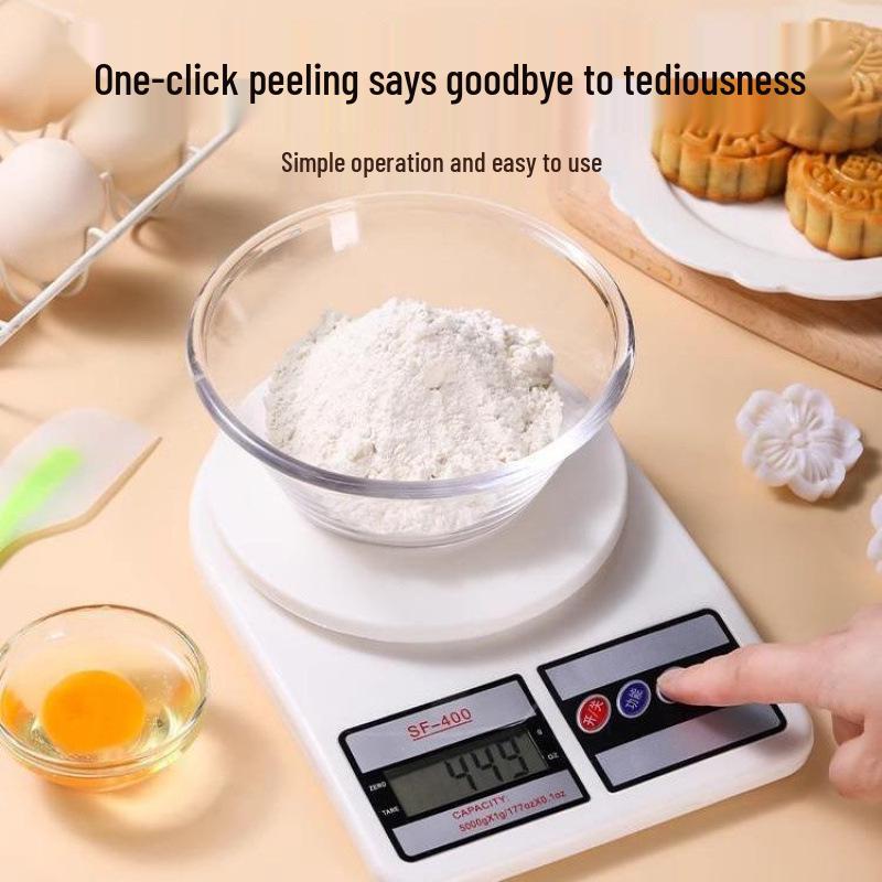 High Precision Electronic Kitchen Scale: Compact Gram Scale for Baking and Household Use.