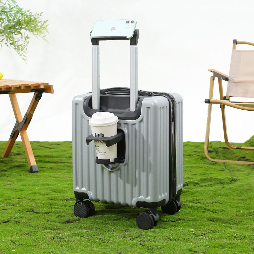 14" Kompaktowa Walizka na Kółkach 20x30x40cm - Bagaż Podręczny Zamek Szyfrowy Skórzana Walizka na Podróże Wiosenne/Jesienne