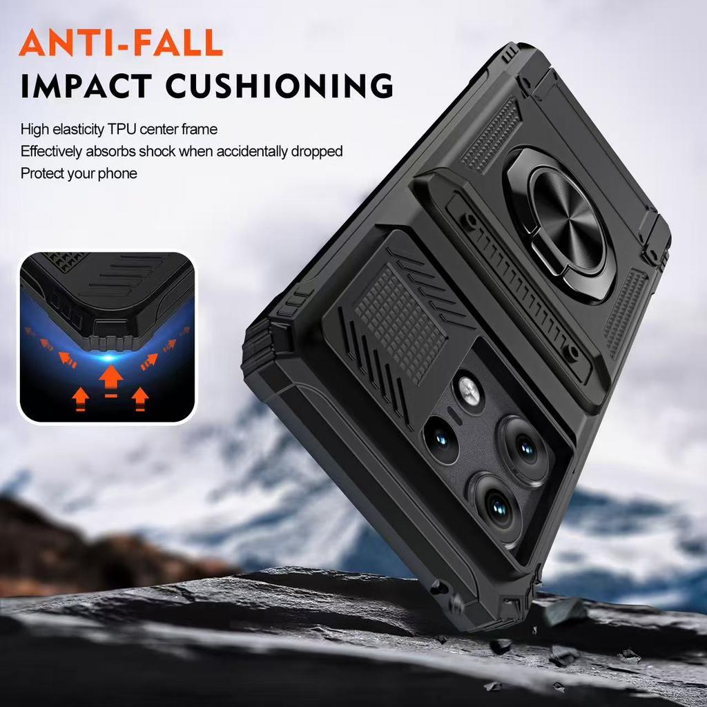 Armor Shockproof Car Magnetic Protective Cover for Motorola Edge 50 60 Fusion Pro Moto G 5G    Rugged Phone Case