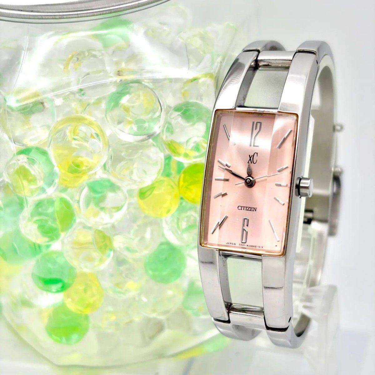 [New battery] CITIZEN xC Cross Sea Women s Watch Bangle Pink 5931-H16919 800490