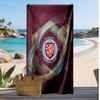Asciugamano da Spiaggia con Stampa Calcio Burnley, Asciugamano Grande Morbido ad Asciugatura Rapida per Spiaggia Campeggio Nuoto