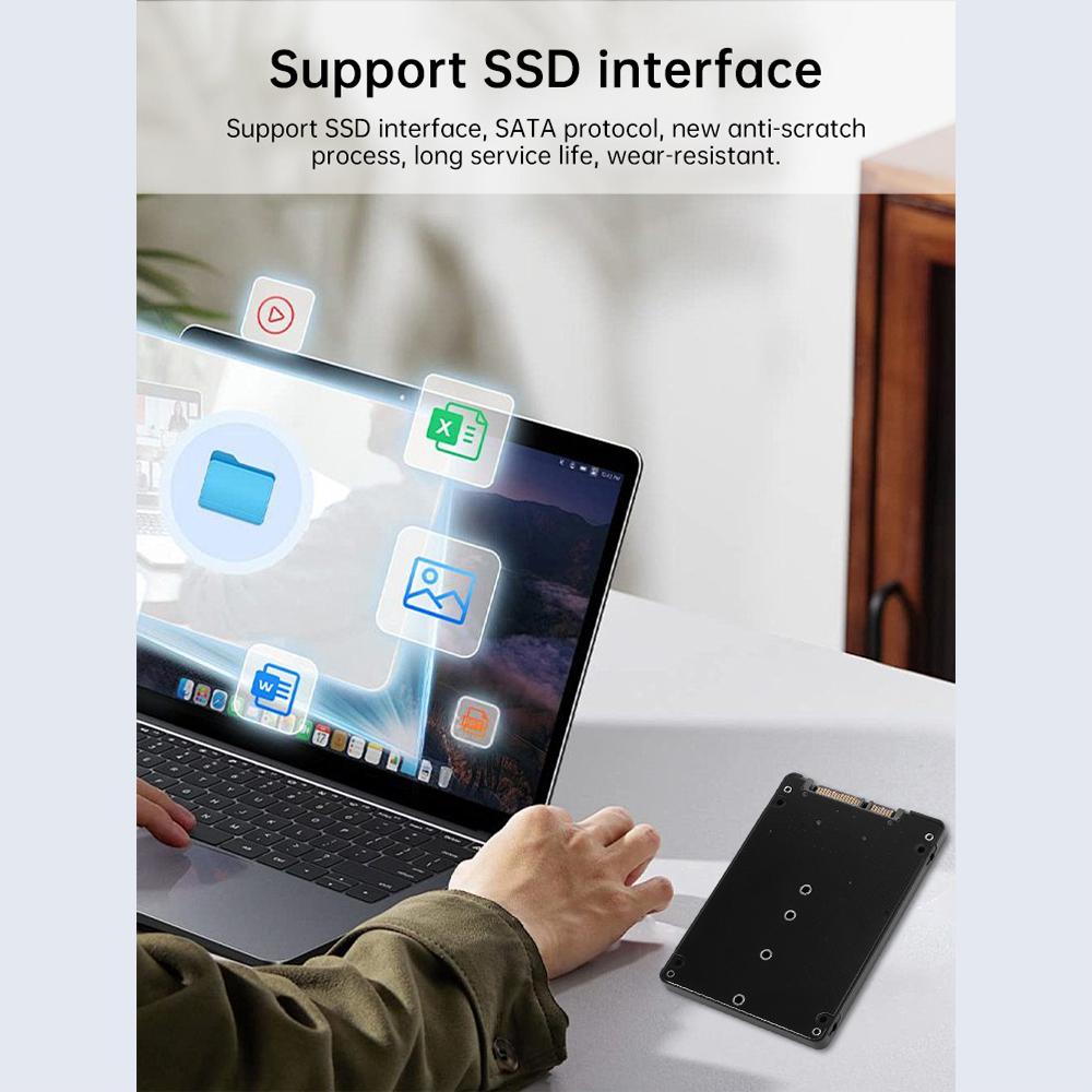 M1 To SATA1 Adapter Card High Efficiency SATA M1.SSD Convert Adapter Card NGFF SSD Upgraded SATA 6 Gbps NGFF Adapter