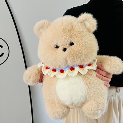 Cute Chubby Bear Teddy Bear Doll Plush Toy Rabbit Doll Girl Bag Children Soothing Rag Doll