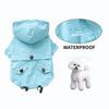 Windproof Dog Hooded Raincoat Two Legged Adjustable Waterproof Dogs Clothes with Zipper Dog Rain Jacket Rainy Day