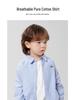 Trendy European Boys' Long Sleeve Casual Shirt - Spring/Autumn Kids' Clothing