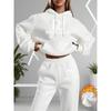 Letter Print Hoodie Sweatpants Set Men Women Casual Tracksuit Long Sleeve Sportswear
