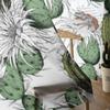 Green Cactus And White Flowers Sheer Curtains Bedroom Voile Curtain Living Room Window Sheer Curtains Kitchen Tulle Drapes