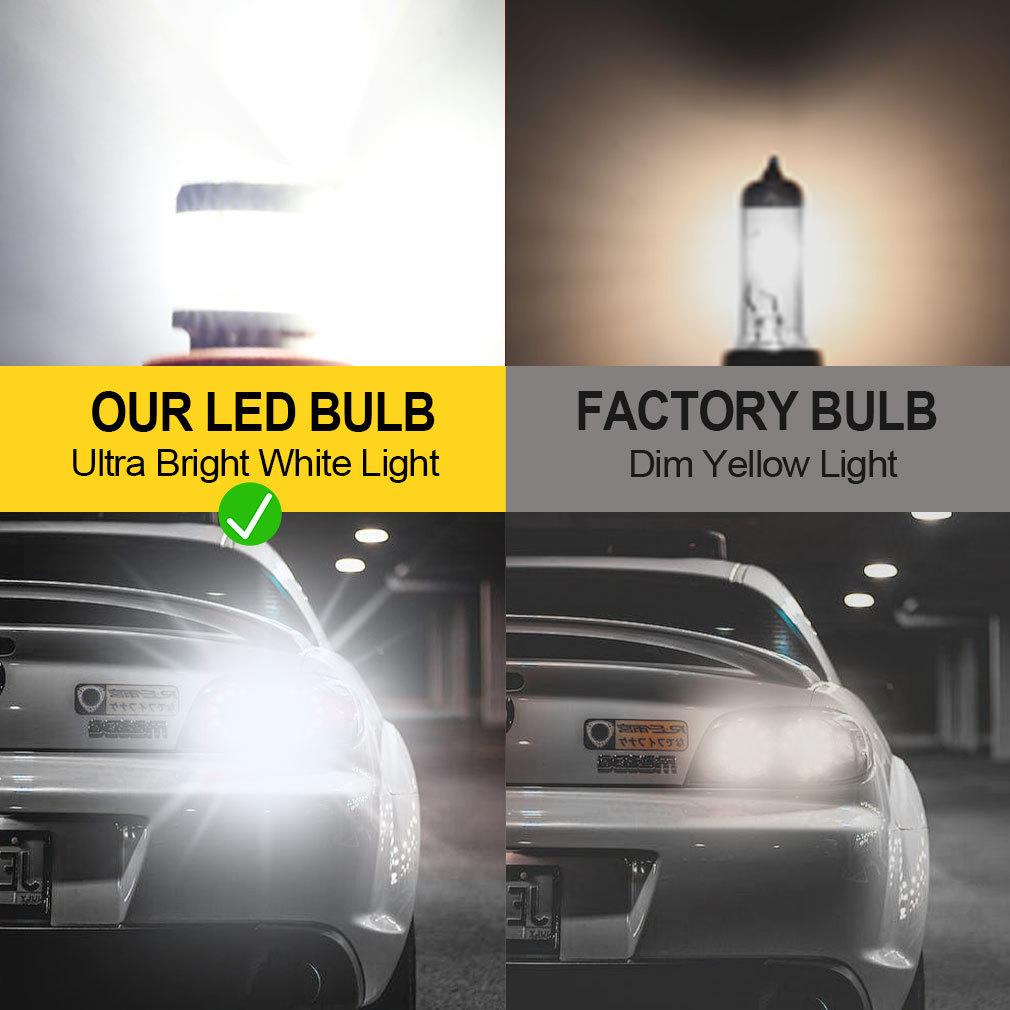 2Pcs P21W Led 1156 T20 W21/5W 7443 P21/5W T25 2000LM Car Bulbs 7440 BA15S BAY15D BAU15S PY21W Auto DRL Light 1157 3157 Reverse Turn Signal Brake Lamp